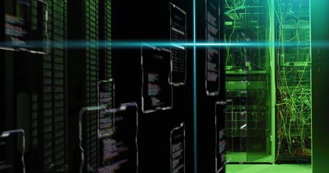 Futuristic Digital Data Processing with Scanner Beams - Download Free Stock Images Pikwizard.com