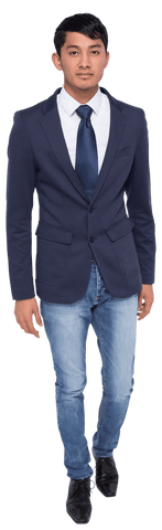Confident Biracial Businessman on Transparent Background in Casual Attire