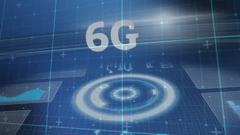 Abstract 6G Technology Interface Concept Illustration