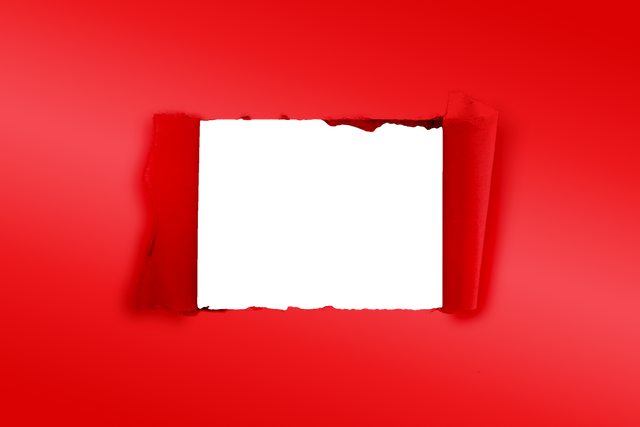 Ripped Red Paper with Transparent Background Copy Space - Download Free Stock Videos Pikwizard.com