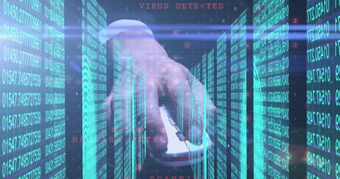 Cybersecurity Hands at Work in Data Environment - Download Free Stock Images Pikwizard.com