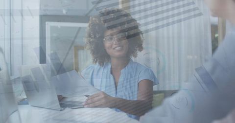 Business Meeting Merging Technology and Human Interaction