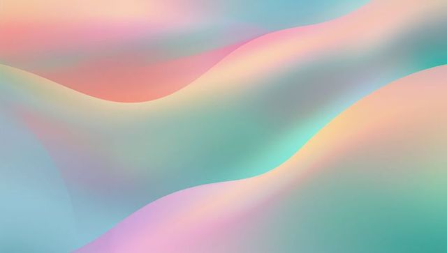 Ethereal pastel wave gradient flowing satin-like abstract background for modern design