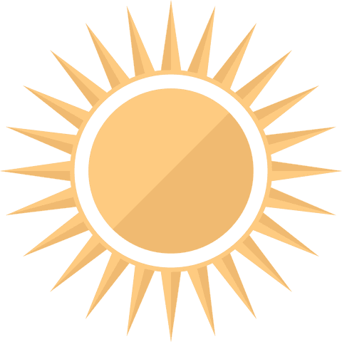 sun illustration on transparent background for design use - Download Free Stock Videos Pikwizard.com
