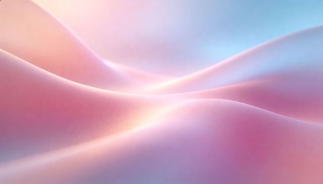 Pastel silk waves flowing abstract smooth gradient surface for dreamy backdrops