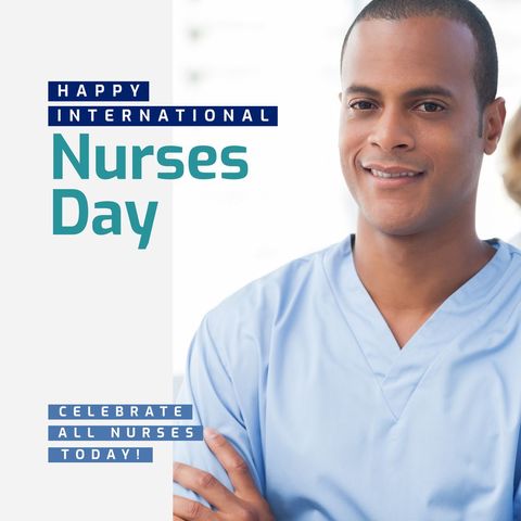 International Nurses Day Appreciation with Smiling Male Nurse