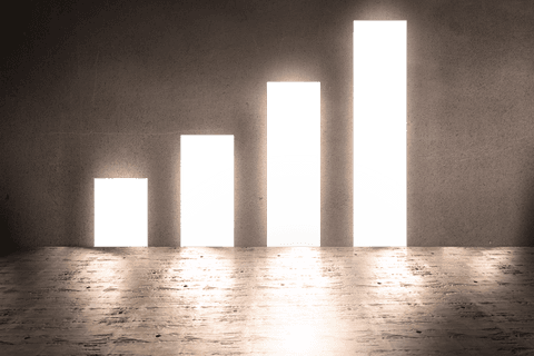 business growth chart projection in transparency - Download Free Stock Videos Pikwizard.com