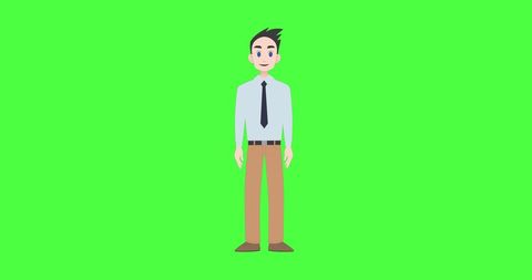 Animated Person Talking on Vibrant Green Background - Download Free Stock Images Pikwizard.com