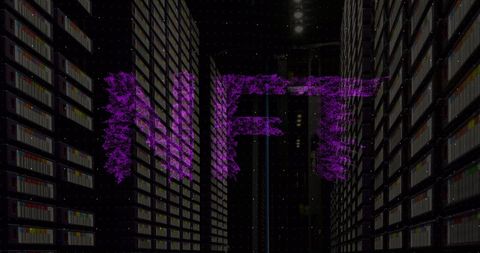 Digital NFT Concept in Secure Technology Server Room - Download Free Stock Images Pikwizard.com