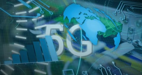 5G Global Network and Data Processing Concept - Download Free Stock Images Pikwizard.com