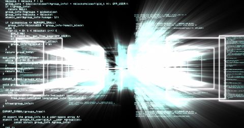 Futuristic Data Processing with Glowing Blocks - Download Free Stock Images Pikwizard.com