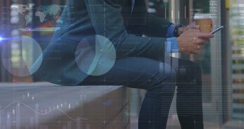 Tech-Savvy Businessman Integrating Digital Data Solutions