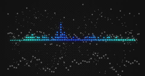 Dynamic White Particles on Metallic Background with Blue Panel