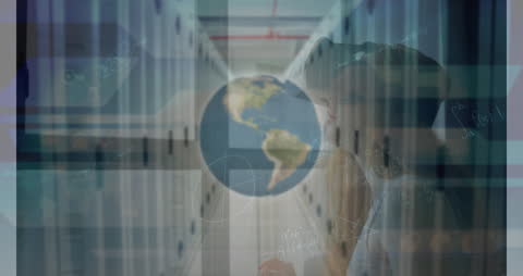 Mathematical Visualizations in Virtual Reality Server Room