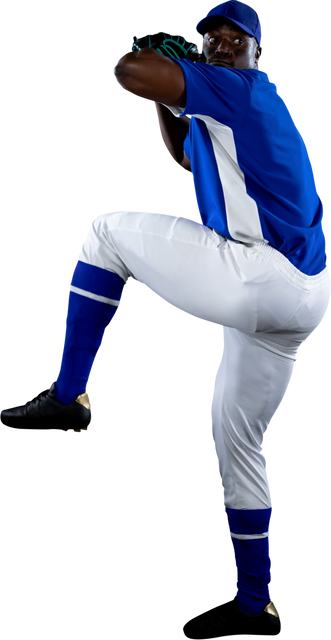 Transparent African American Baseball Player Pitching - Download Free Stock Videos Pikwizard.com