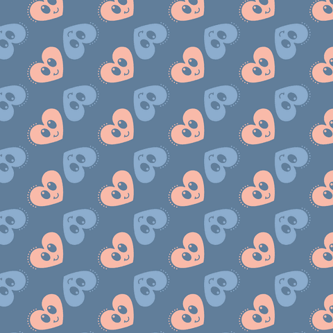 Cute Heart Pattern with Smiling Faces on Transparent Background - Download Free Stock Videos Pikwizard.com