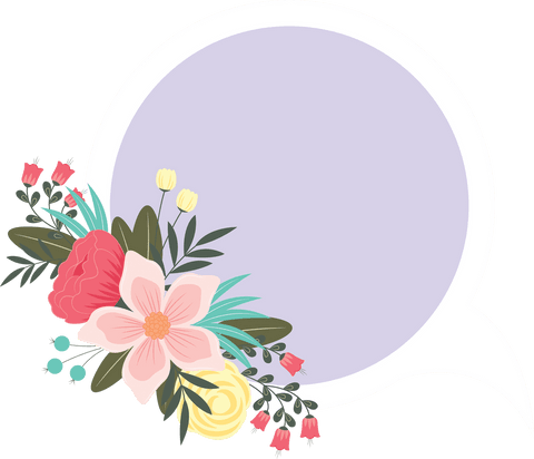 floral circle with banner on transparent background illustration - Download Free Stock Videos Pikwizard.com