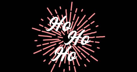 Festive Ho Ho Ho Greeting with Firework Design - Download Free Stock Images Pikwizard.com