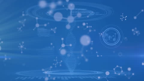 DNA Helix and Molecular Structures with Digital Interface