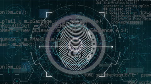 Biometric Fingerprint Scanning Technology Interface
