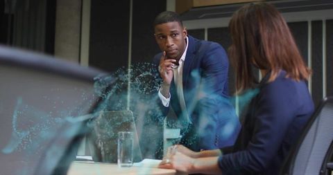 Business Colleagues Discussing Data Integration in Modern Office