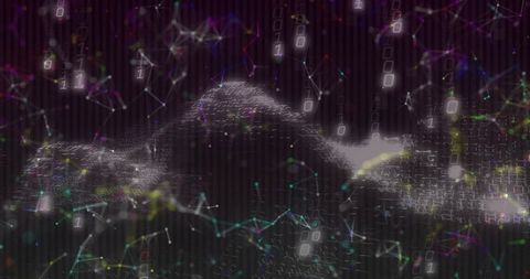 Dynamic waveform of binary digits in futuristic network