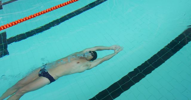 Professional swimmer training underwater in swimming pool - Download Free Stock Images Pikwizard.com