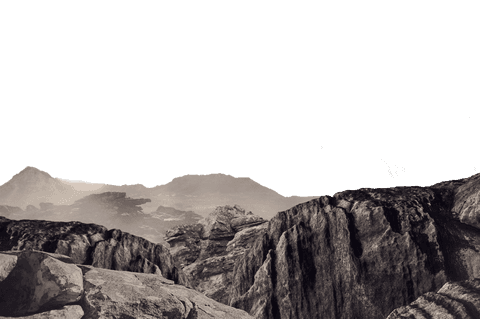 mountain landscape with sharp rock formations on transparent background - Download Free Stock Videos Pikwizard.com