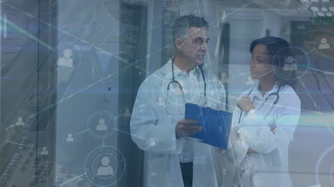 Doctors Collaborating with Network Technology Overlay