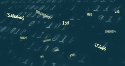 Abstract Binary Numbers and Data Processing Background - Download Free Stock Images Pikwizard.com