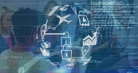 Digital Interface with Global Networking Elements and Security Locks