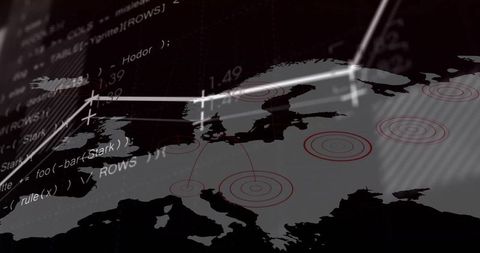 Digital Map of Europe with Data Analytics and Code Elements