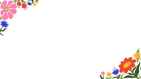flat design corner floral border on transparent background - Download Free Stock Videos Pikwizard.com