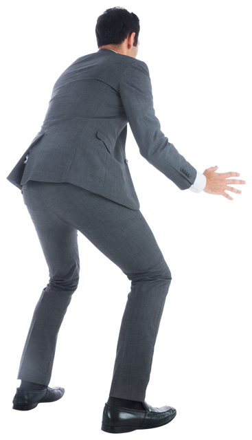 Transparent Man in Suit Posing on White Background - Download Free Stock Videos Pikwizard.com