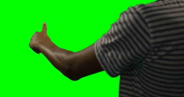 Person Showing Thumb Up in Green Screen Background - Download Free Stock Images Pikwizard.com