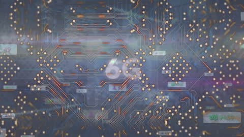Futuristic Data Circuit Animation