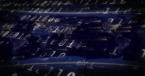 Global Data Network Rendering Over World Map - Download Free Stock Images Pikwizard.com