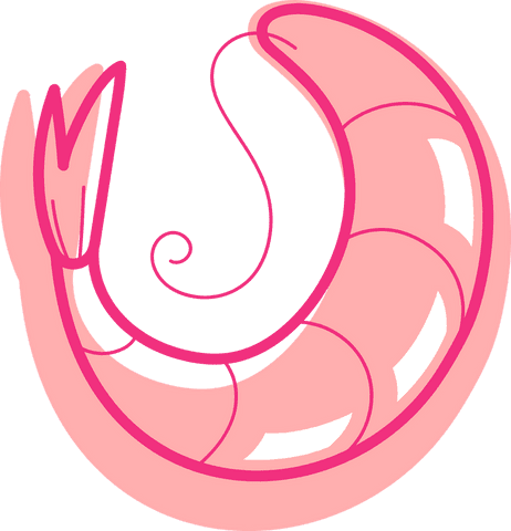 Pink Shrimp Glossy Illustration Transparent Background - Download Free Stock Videos Pikwizard.com