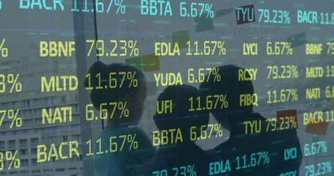 Business Professionals Analyzing Financial Stock Market Data - Download Free Stock Images Pikwizard.com