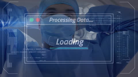 Surgeon's Preparations with Digital Data Overlay
