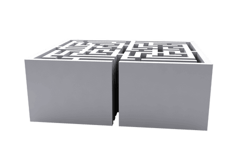 grey blocks with maze pattern on transparent background - Download Free Stock Videos Pikwizard.com