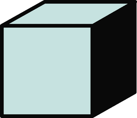 minimalistic teal cube with black edges on transparent background - Download Free Stock Videos Pikwizard.com