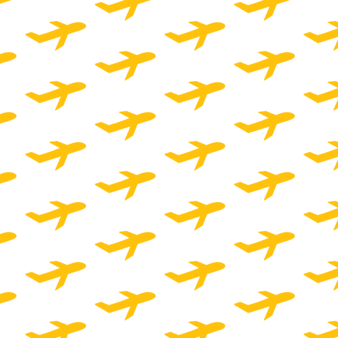 repeating yellow airplanes transparent background modern design - Download Free Stock Videos Pikwizard.com