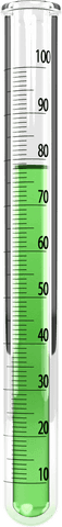 Transparent Measuring Cylinder with Blue Liquid Level - Download Free Stock Videos Pikwizard.com