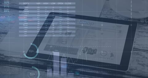 Digital Financial Data and Tablet Display for Global Business Insights - Download Free Stock Images Pikwizard.com