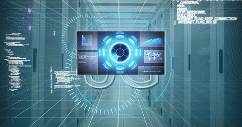 Artificial Intelligence Data Processing in Digital Network - Download Free Stock Images Pikwizard.com