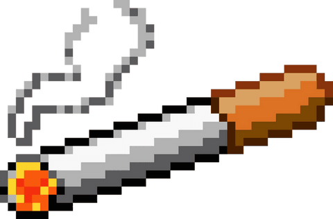 transparent pixel art lit cigarette with smoke - Download Free Stock Videos Pikwizard.com