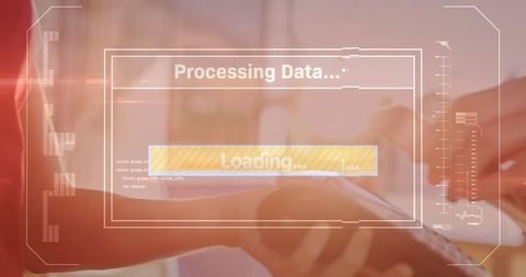Contactless Payment with Smartphone: Data Processing Screen Overlay