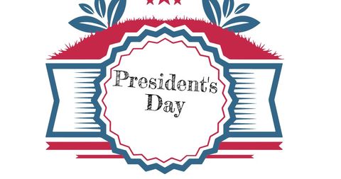 Vintage President's Day Banner with Patriotic Colors
