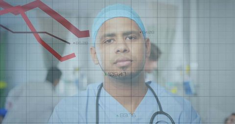 Doctor in Hospital Focusing on Healthcare and Financial Challenges